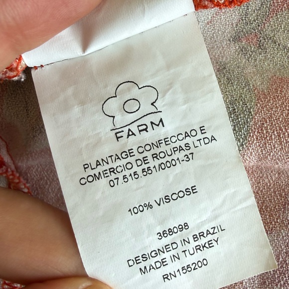 FARM Rio Anthro Patchwork Floral Asymmetrical Midi Skirt Boho Festival Medium - Picture 7 of 9